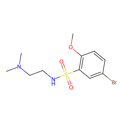 5-Bromo-n-(2-(dimethylamino)ethyl)-2-methoxybenzenesulfonamide structure