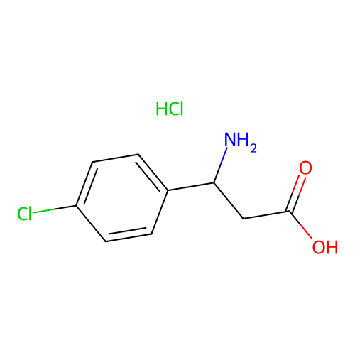 3-amino-3-(4-chlorophenyl)propanoic Acid Hydrochloride structure