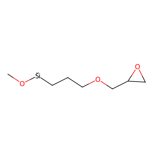 Methoxy{3-[(oxiran-2-yl)methoxy]propyl}silane structure