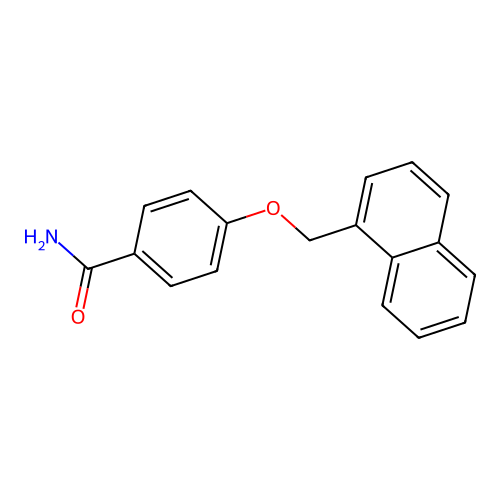 4-[(Naphthalen-1-yl)methoxy]benzamide structure