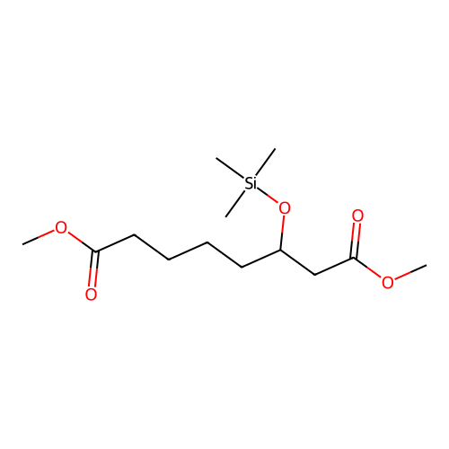 Octanedioic acid, 3-[(trimethylsilyl)oxy]-, dimethyl ester structure