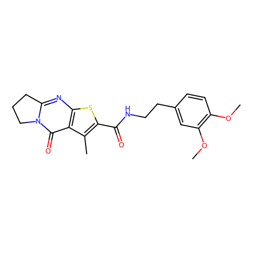 C21H23N3O4S structure