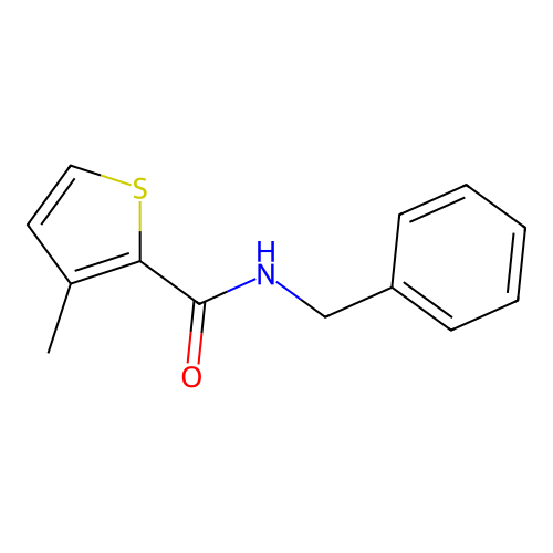 N-benzyl-3-methylthiophene-2-carboxamide structure