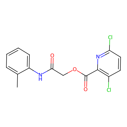 [(2-Methylphenyl)carbamoyl]methyl 3,6-dichloropyridine-2-carboxylate structure