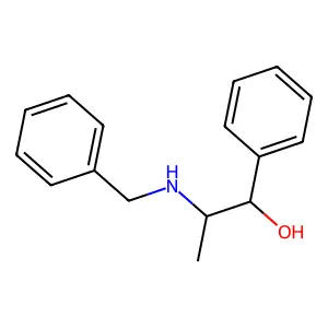 alpha-(1-((Phenylmethyl)amino)ethyl)benzenemethanol structure