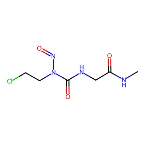 Chloroethylnitrosocarbamoyl-glycinemethylamide structure