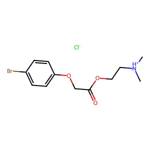 2-(Dimethylamino)ethyl (4-bromophenoxy)acetate--hydrogen chloride (1/1) structure