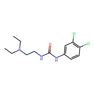Urea, 1-(3,4-dichlorophenyl)-3-(2-(diethylamino)ethyl)- structure