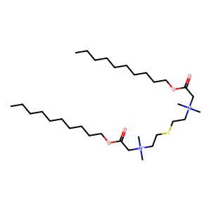 Ethanaminium, 2,2'-thiobis[N-[2-(decyloxy)-2-oxoethyl]-N,N-dimethyl- structure