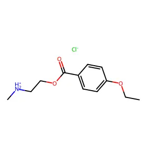2-(Methylamino)ethyl 4-ethoxybenzoate--hydrogen chloride (1/1) structure