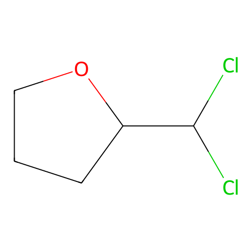 2-(Dichloromethyl)tetrahydrofuran structure