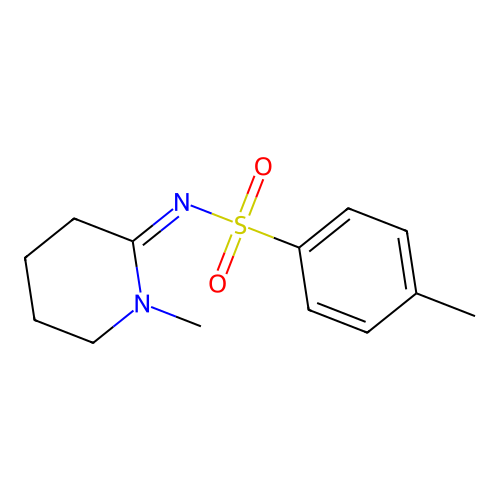 4-methyl-N-(1-methylpiperidin-2-ylidene)benzenesulfonamide structure