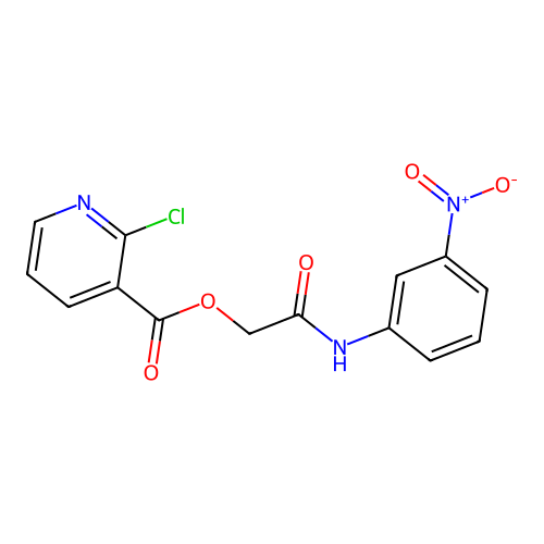 [(3-Nitrophenyl)carbamoyl]methyl 2-chloropyridine-3-carboxylate structure
