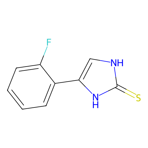 2H-Imidazole-2-thione, 1,3-dihydro-4-(2-fluorophenyl)- structure