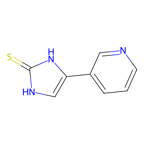 2H-Imidazole-2-thione, 1,3-dihydro-4-(3-pyridinyl)- structure