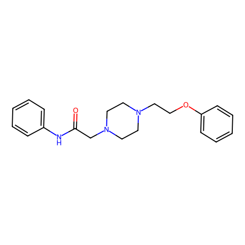 2-[4-(2-phenoxyethyl)piperazin-1-yl]-N-phenylacetamide structure