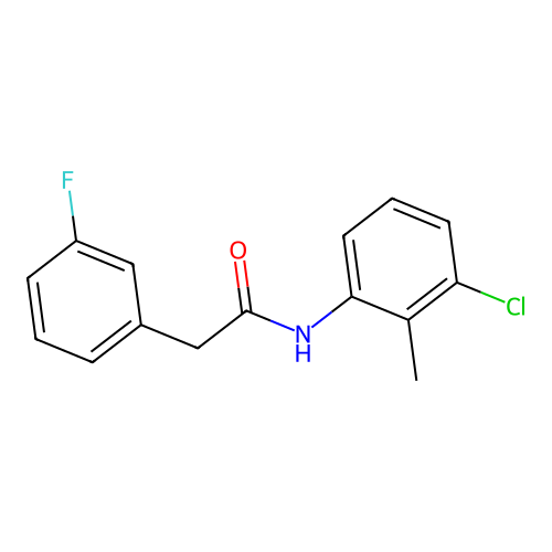 N-(3-chloro-2-methylphenyl)-2-(3-fluorophenyl)acetamide structure
