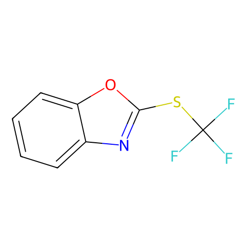 Benzoxazole, 2-[(trifluoromethyl)thio]- structure