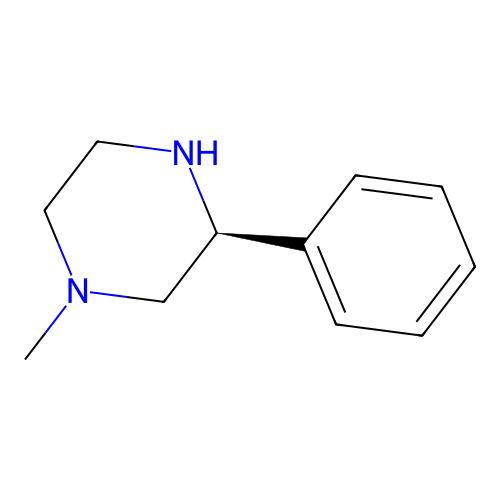 (S)-1-methyl-3-phenylpiperazine structure