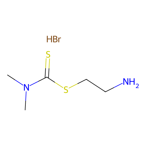 Carbamic acid, dimethyldithio-, 2-aminoethyl ester, hydrobromide structure