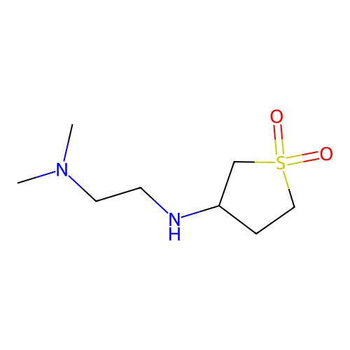 N-(1,1-dioxothiolan-3-yl)-N',N'-dimethylethane-1,2-diamine structure