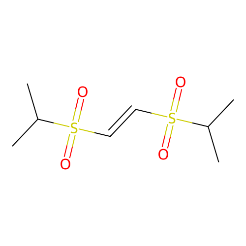 2-[(Z)-2-propan-2-ylsulfonylethenyl]sulfonylpropane structure