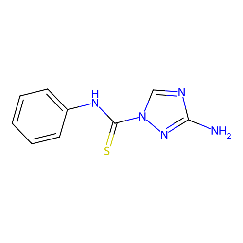 3-amino-N-phenyl-1,2,4-triazole-1-carbothioamide structure