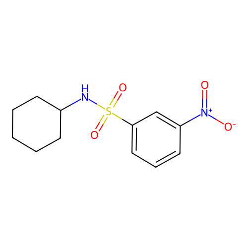 N-Cyclohexyl 3-nitrobenzenesulfonamide structure