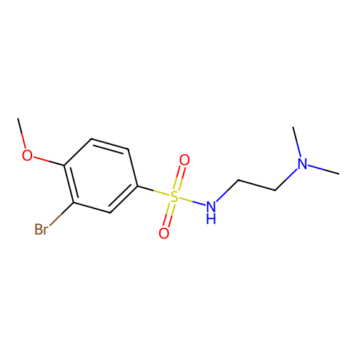 3-Bromo-n-(2-(dimethylamino)ethyl)-4-methoxybenzenesulfonamide structure