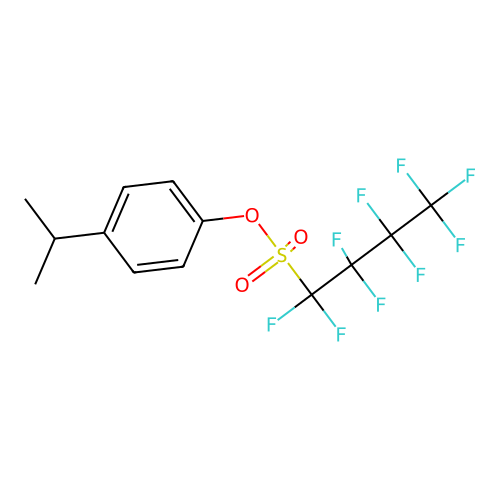 (4-Propan-2-ylphenyl) 1,1,2,2,3,3,4,4,4-nonafluorobutane-1-sulfonate structure
