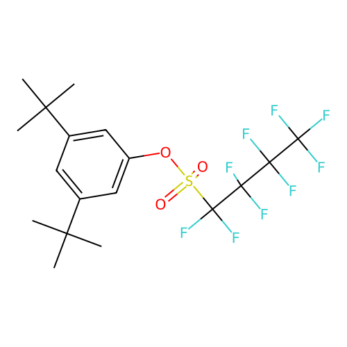 (3,5-Ditert-butylphenyl) 1,1,2,2,3,3,4,4,4-nonafluorobutane-1-sulfonate structure