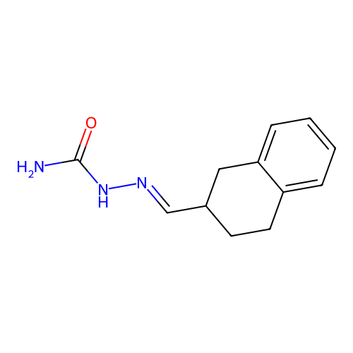 (1,2,3,4-Tetrahydronaphthalen-2-ylmethylideneamino)urea structure