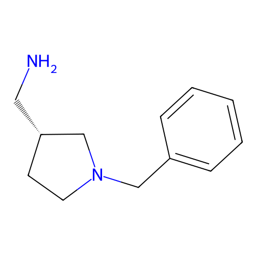 [(3R)-1-benzylpyrrolidin-3-yl]methanamine structure