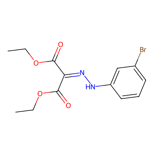 Diethyl[2-(3-bromophenyl)hydrazinylidene]propanedioate structure