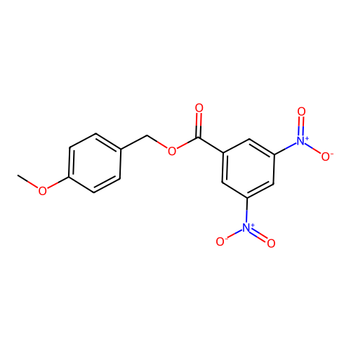 (4-Methoxyphenyl)methyl 3,5-dinitrobenzoate structure