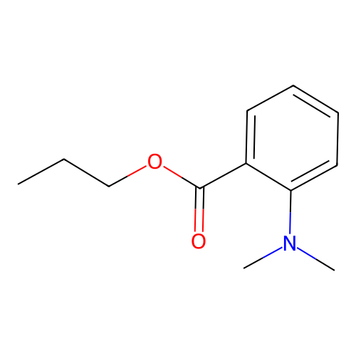 Propyl 2-(dimethylamino)benzoate structure