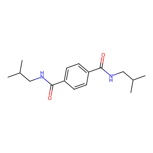 n,n'-Diisobutylterephthalamide structure