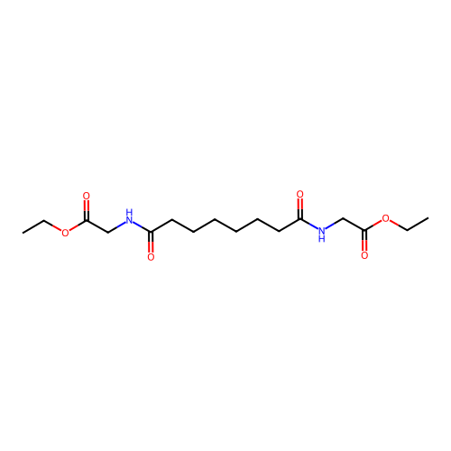 Glycine, N,N'-(1,8-dioxo-1,8-octanediyl)bis-, diethyl ester structure