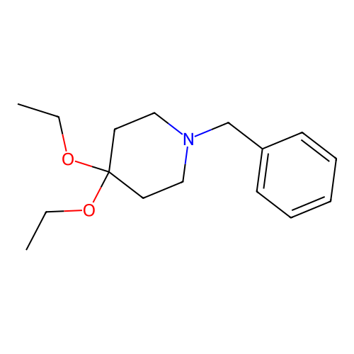 1-Benzyl-4,4-diethoxypiperidine structure