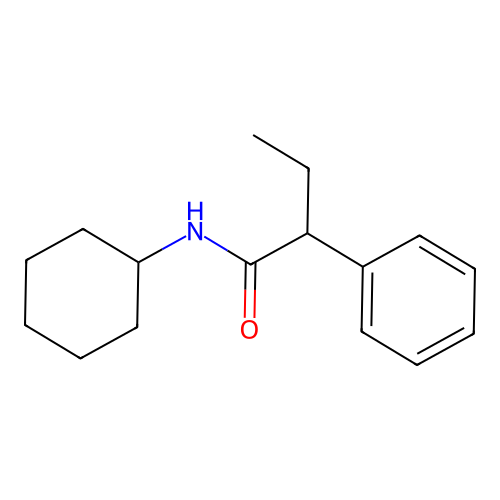 N-cyclohexyl-2-phenylbutanamide structure