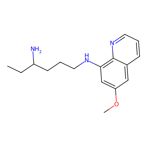 1-N-(6-甲氧基喹啉-8-基)己烷-1,4-二胺 structure