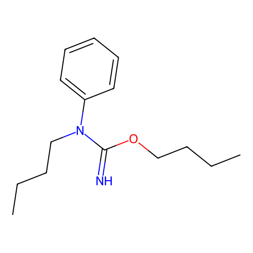 butyl N-butyl-N-phenylcarbamimidate structure