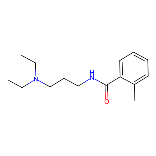 N-[3-(diethylamino)propyl]-2-methylbenzamide structure
