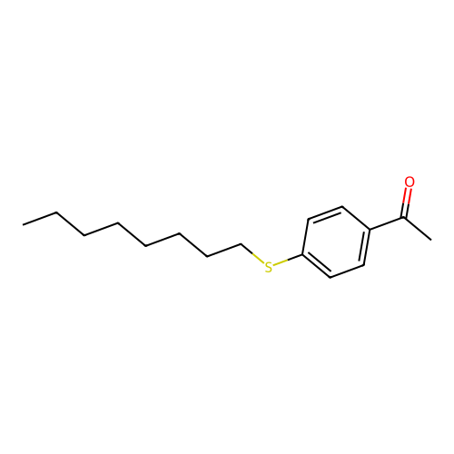 1-[4-(Octylsulfanyl)phenyl]ethanone structure
