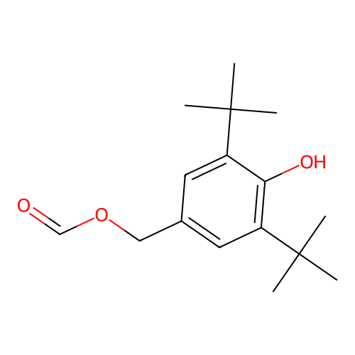 3,5-Di-tert-butyl-4-hydroxybenzyl formate structure