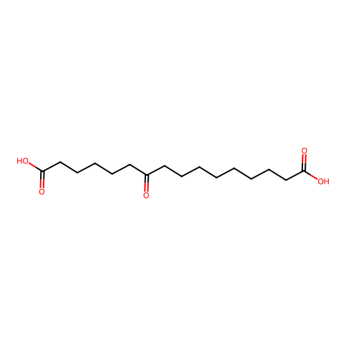 6-Oxo-1,14-tetradecanedicarboxylic acid structure
