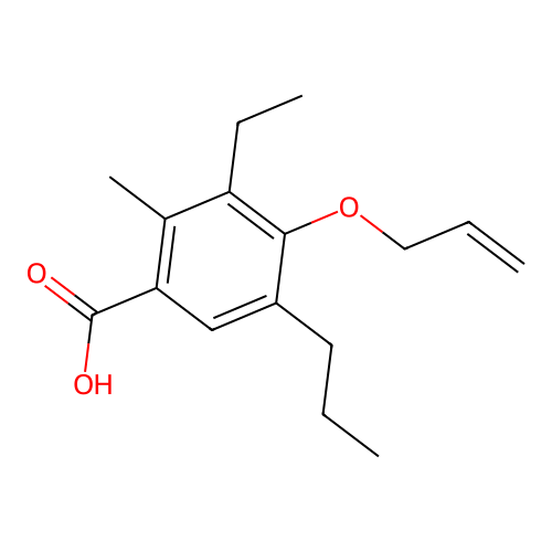o-Toluic acid, 4-allyloxy-3-ethyl-5-propyl- structure
