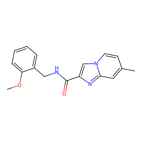 N-(2-methoxybenzyl)-7-methylimidazo[1,2-a]pyridine-2-carboxamide structure