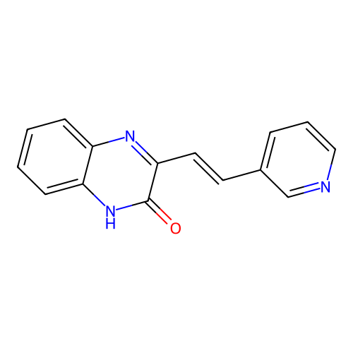 3-(2-(3-Pyridyl)vinyl)hydroquinoxalin-2-one structure