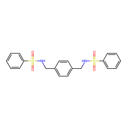 Benzenesulfonamide, N,N'-[1,4-phenylenebis(methylene)]bis- structure